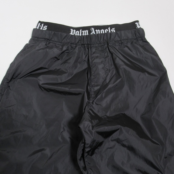 Palm Angels Women's Layered Logo Track Pants Black Size L - Picture 2 of 12